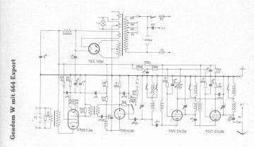 AEG Geadem W schematic circuit diagram